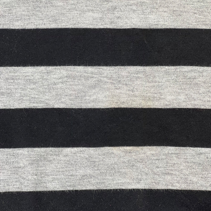 Black & Grey | Stripe Jersey R|S - SKU 7501B #S/GG