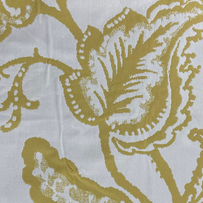 Yellow Tropical Leaf Reversible Upholstery - SKU 7584C #S121