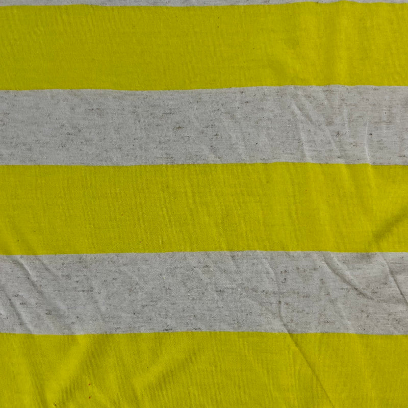 Yellow & Oatmeal | Stripe Jersey R|S - SKU 7501F #S/FF-2