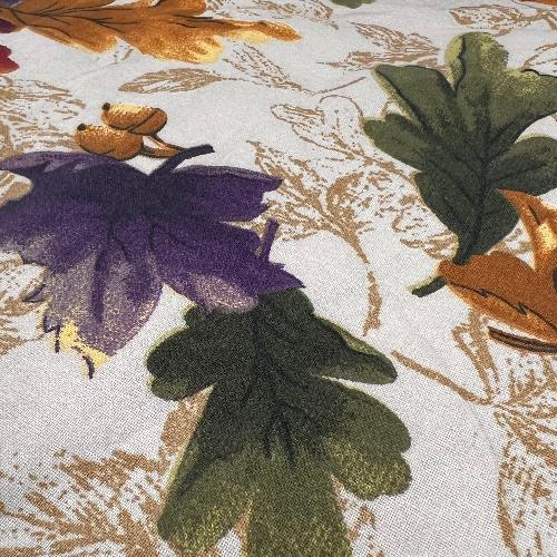 Leaves & Acorns | Harvest Print Shirting - SKU 7634C #U18 side