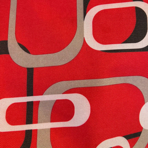 Red/Grey | Retro Pro Tuff Print Waterproof Canvas - SKU 6811P-E #U109-111