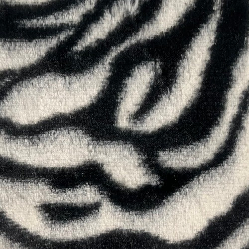 Zebra | Safari Print Faux Mink (Avg. 50 Yard Roll)