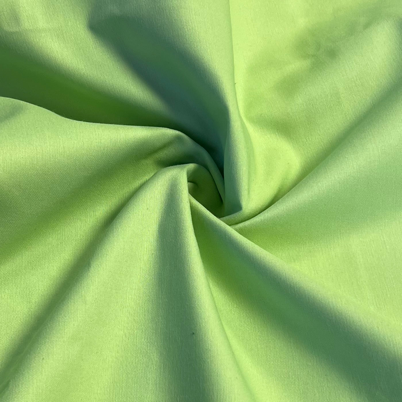 Lime | 100% Cotton Calvary Twill | 56" REMNANT