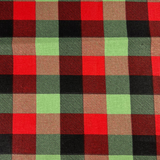 Christmas Gingham | Cotton Quilting Prints - SKU 7635B #U16