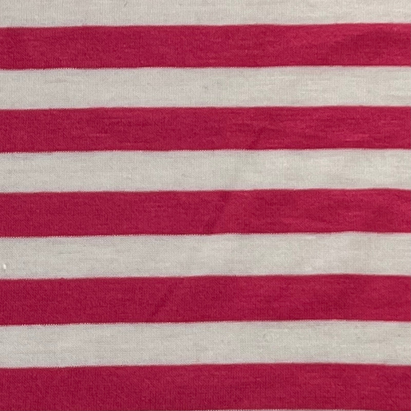 Hot Pink | Stripe Jersey R|S - SKU 7501D #S/GG