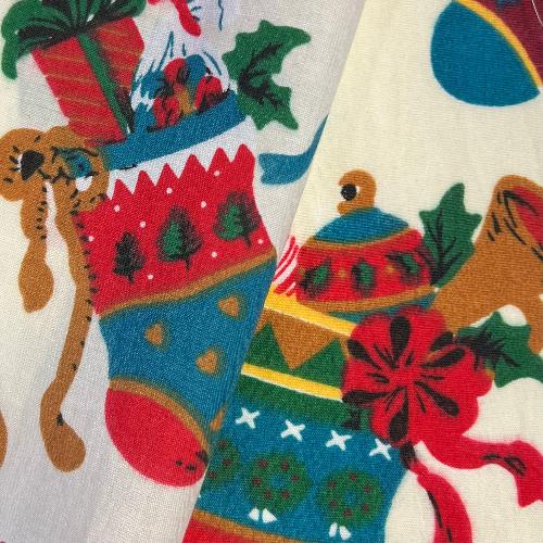 Stuffed Stocking | Print Poly/Cotton Shirting - SKU 7634B #U17