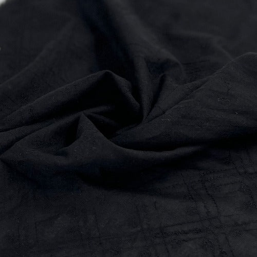 Black Diamond Embroidered Shirting - SKU 7588 #U2