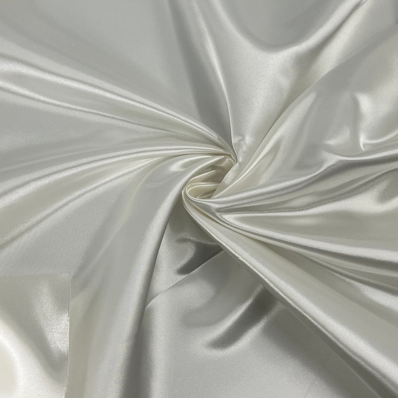 Ivory Shiny Satin - 100% Polyester, 60" Wide - SKU 4310A #U77