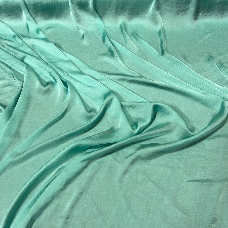 Mint Faux Silk - 100% Polyester, 60" Wide - SKU 4573 #S107