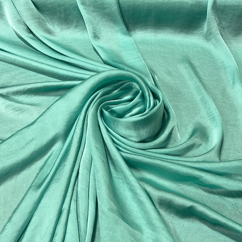 Mint Faux Silk - 100% Polyester, 60" Wide - SKU 4573 #S107
