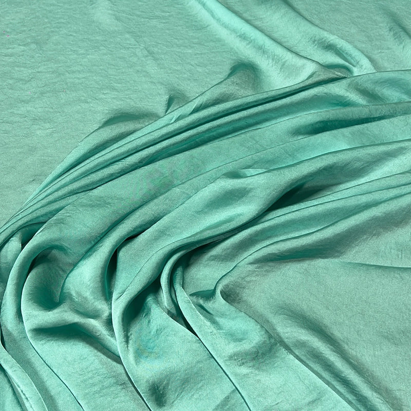 Mint Faux Silk - 100% Polyester, 60" Wide - SKU 4573 #S107