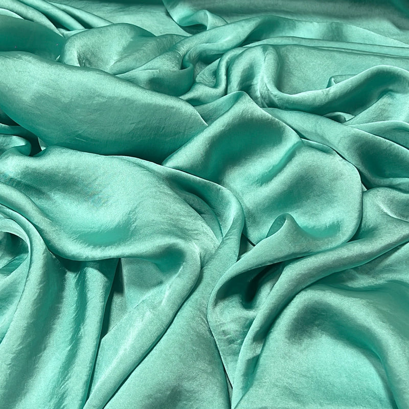 Mint Faux Silk - 100% Polyester, 60" Wide - SKU 4573 #S107