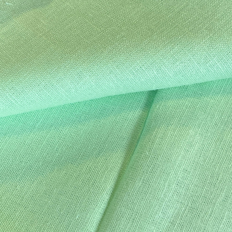 Mint Summer Linen Blend - 5oz, Linen/Cotton, 58" Wide - 1-Yard Roll End