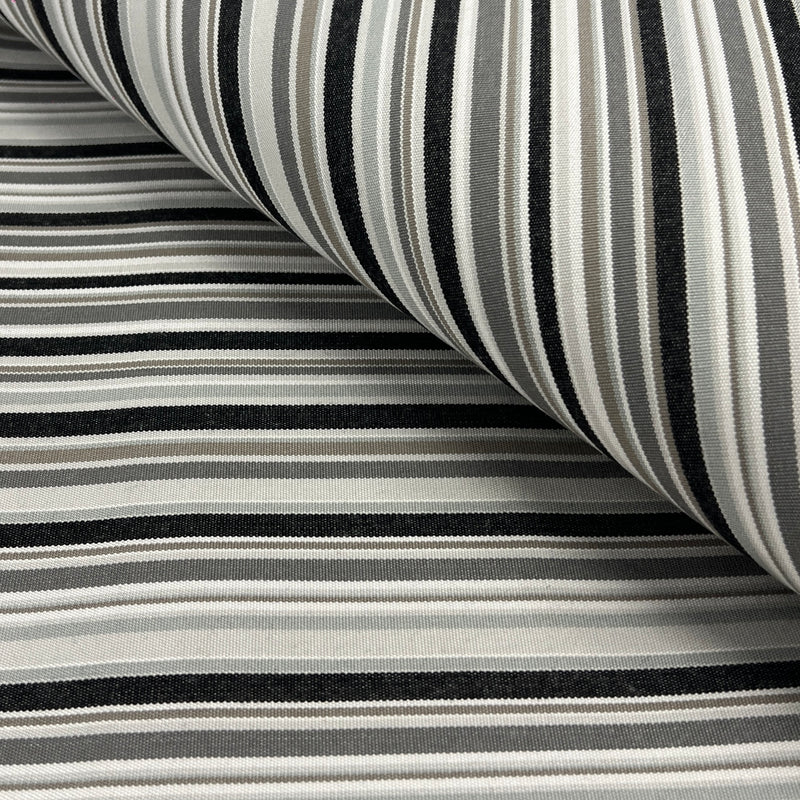 Monochromatic Stripe - Polyester Blend Upholstery - Maker's Cuts