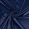 Navy Stretch Velour - 210GSM, Polyester, 60