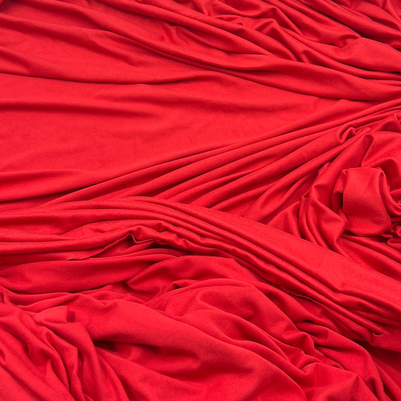 Red Own Skin Jersey - Double-Brushed Poly/Lycra, 60" Wide - SKU 4656