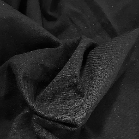 Black #2 - #S5 Polyester/Cotton 10 Ounce Jersey Knit Fabric - SKU 6906