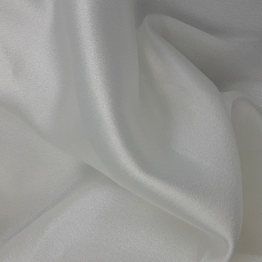 White #S22 Satin Top Weight Woven Fabric (Sold by the Roll) - SKU 6658