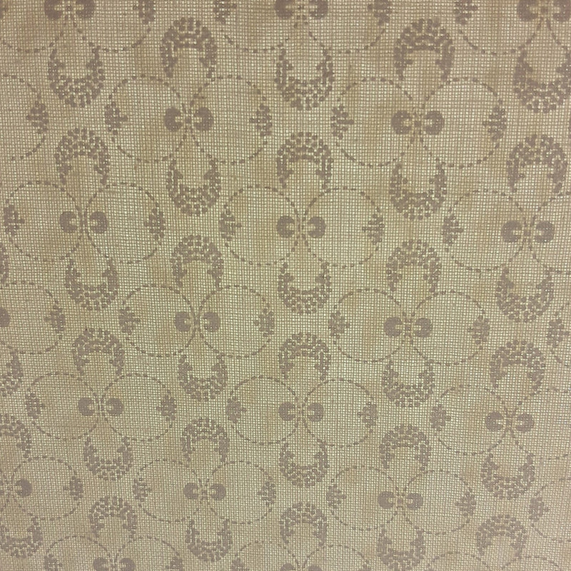Ivory Clover Tonal Woven Fabric - SKU 5803B #U81