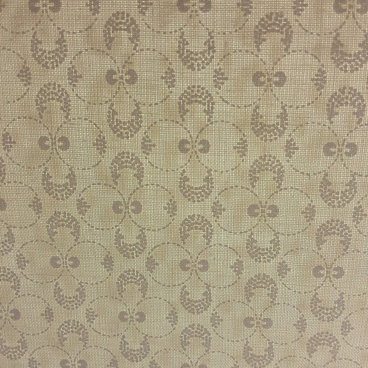 Ivory #U81 Clover Tonal Woven Fabric - SKU 5803B