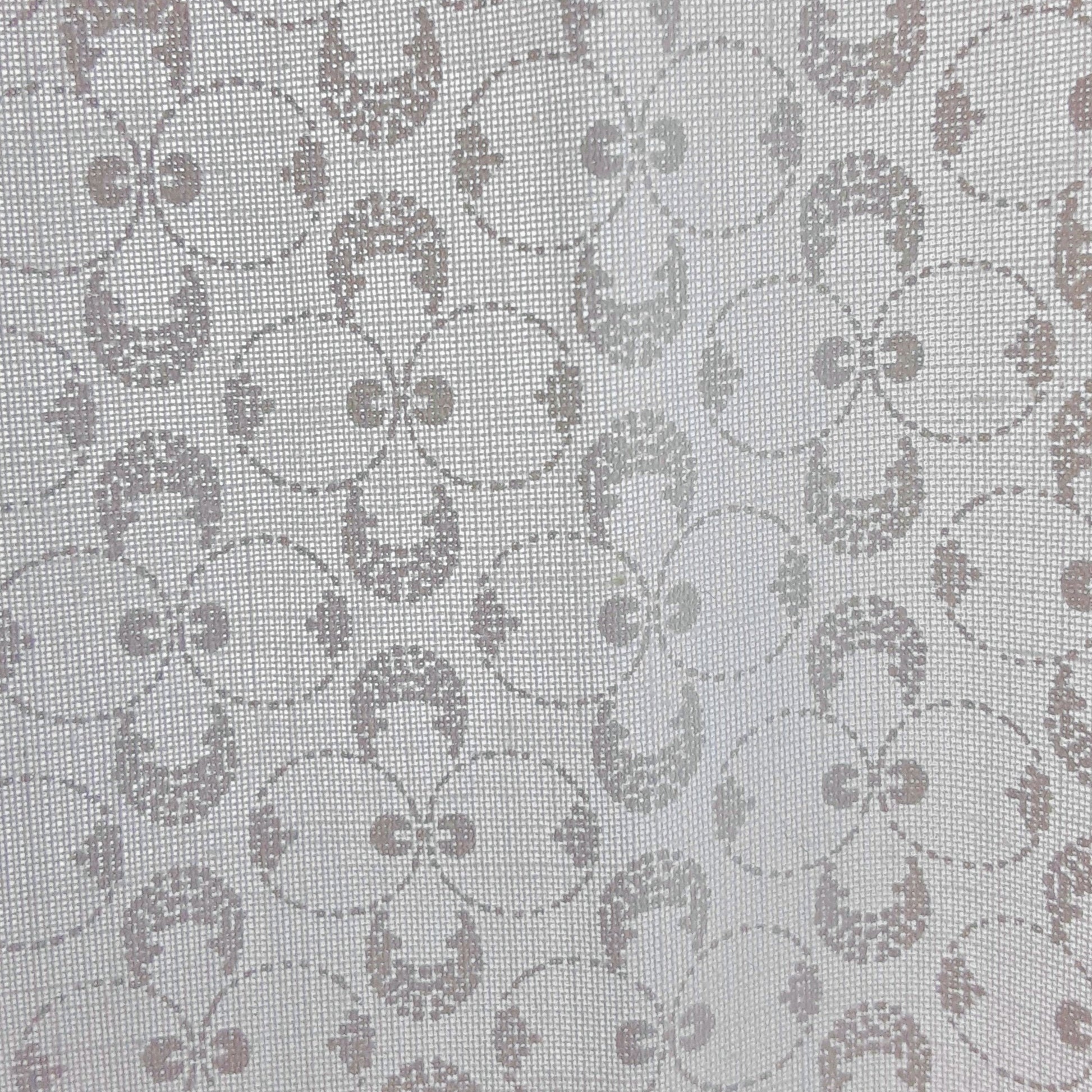 White | Clover Tonal Fine Weave - SKU 5803B #U81
