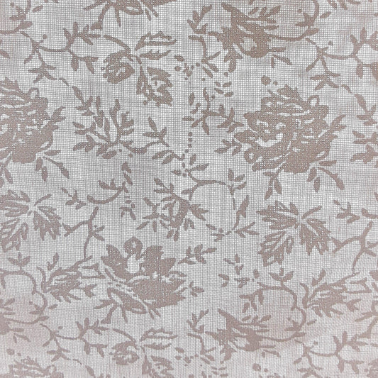 White #U81 Wildflower Tonal Woven Fabric - SKU 5803A