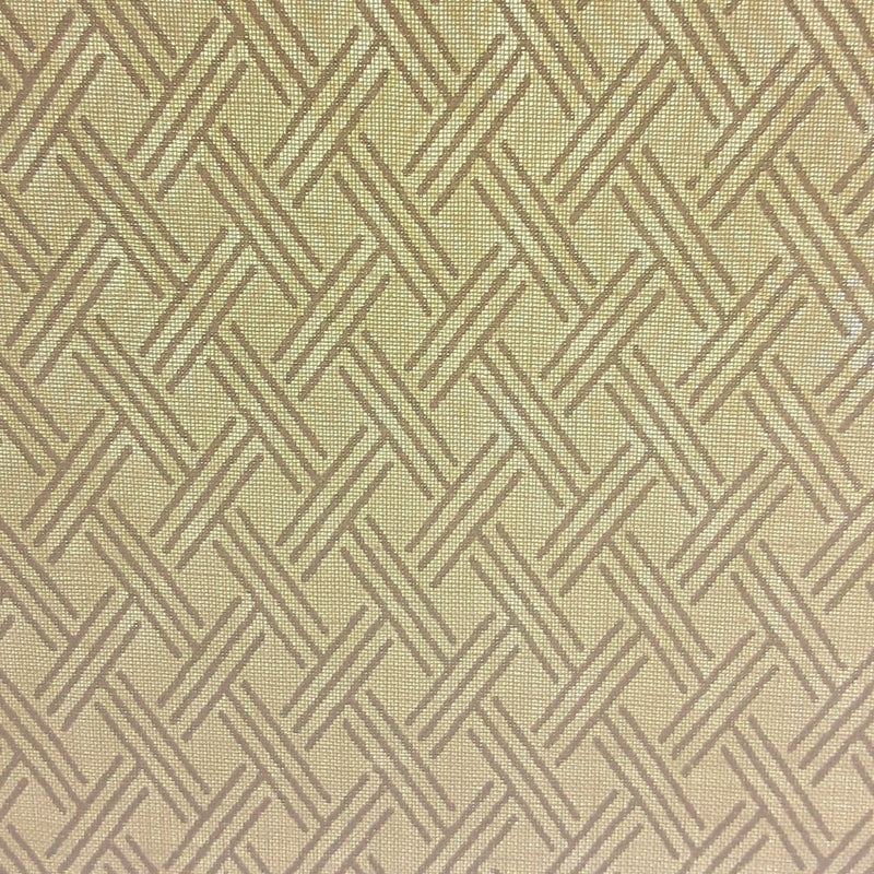 Ivory Basket Weave Tonal Print Woven Fabric - SKU 5803A #U81
