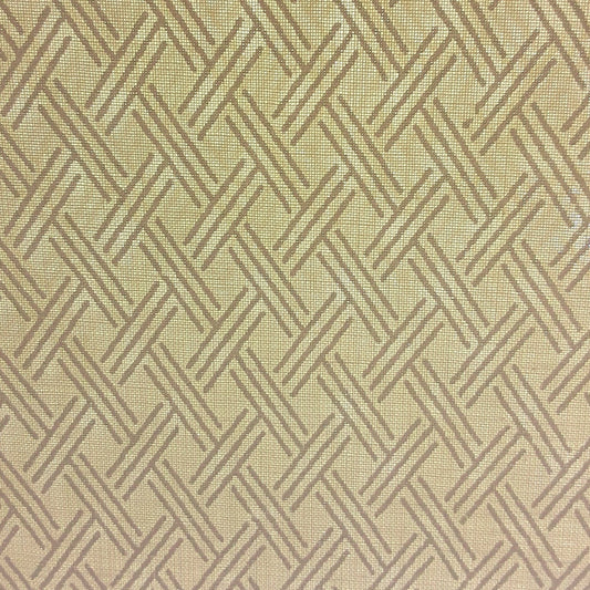 Ivory #U81 Basket Weave Tonal Print Woven Fabric - SKU 5803A