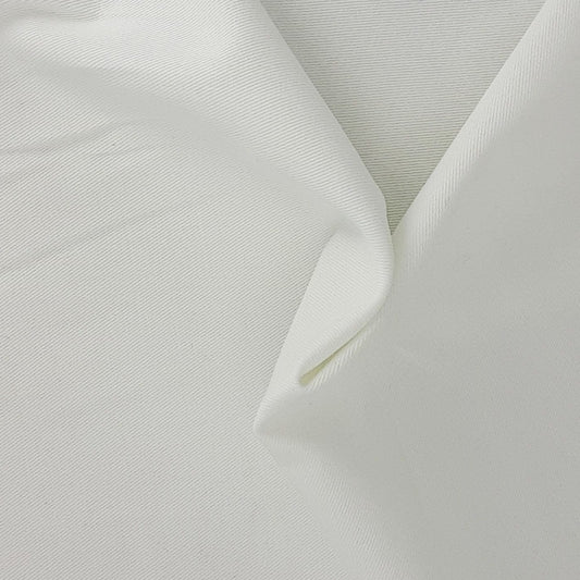 White #U136 "Made In America" 7.5 Ounce Twill Woven Fabric - SKU 6682