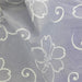 Silver Floral #S Shantung Elegant Woven Fabric - SKU 6683