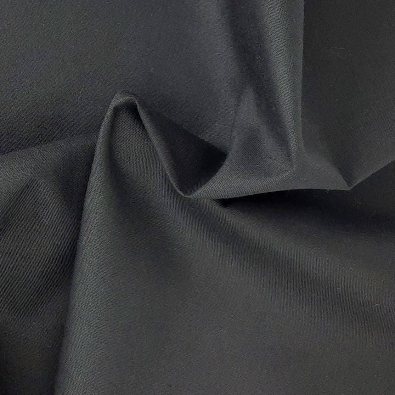 Black #S Polyester/Cotton Broadcloth Shirting Woven Fabric - SKU 6671