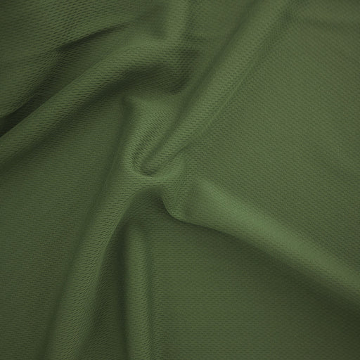 Olive #U127 Dimple Mesh Knit Fabric - SKU 6701