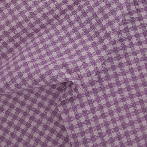 Lavender #S909 Gingham Dobby 5 Ounce Shirting Woven Fabric - SKU 6740