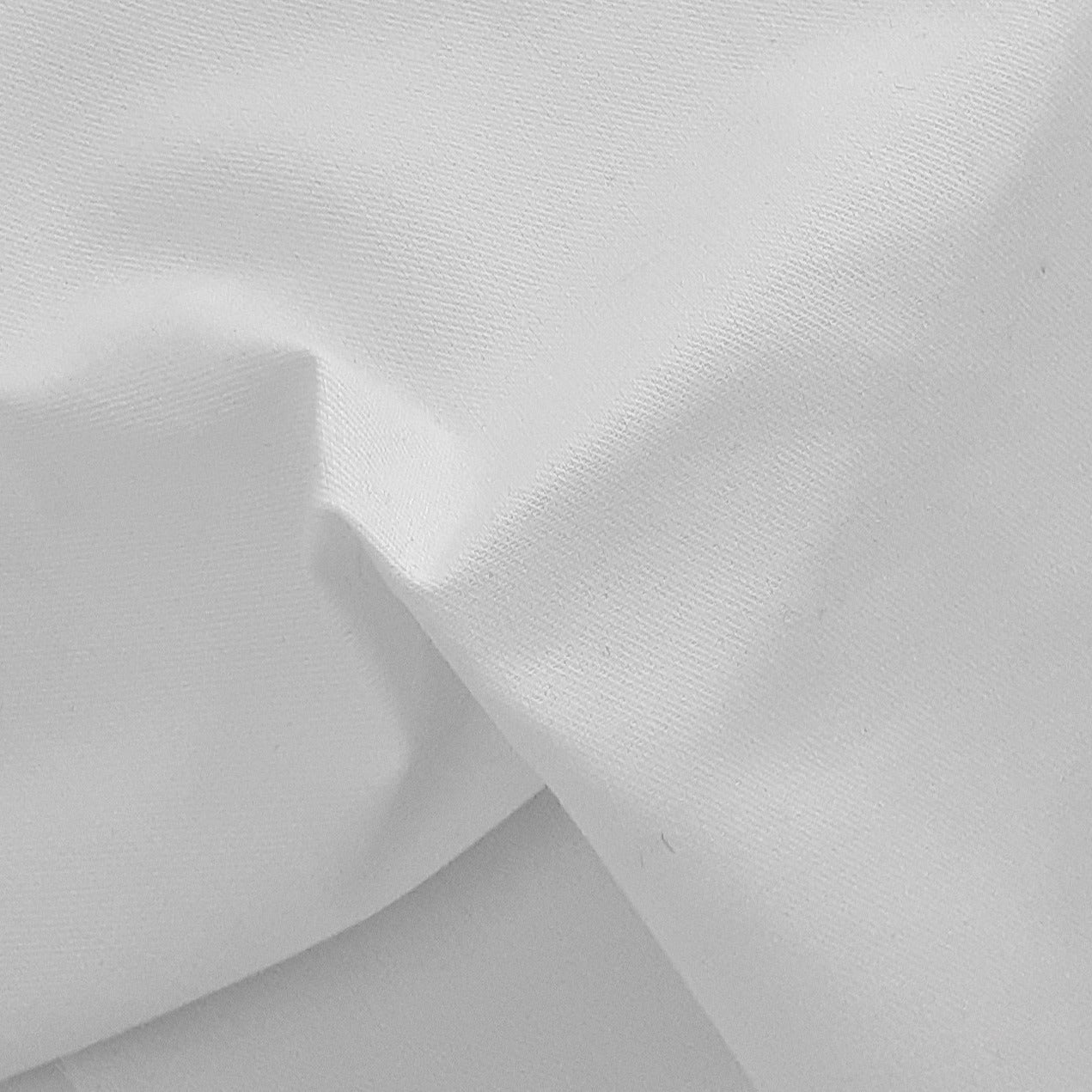 White #S908 Twill Polyester/Cotton 7.5 Ounce Woven Fabric - SKU 6733