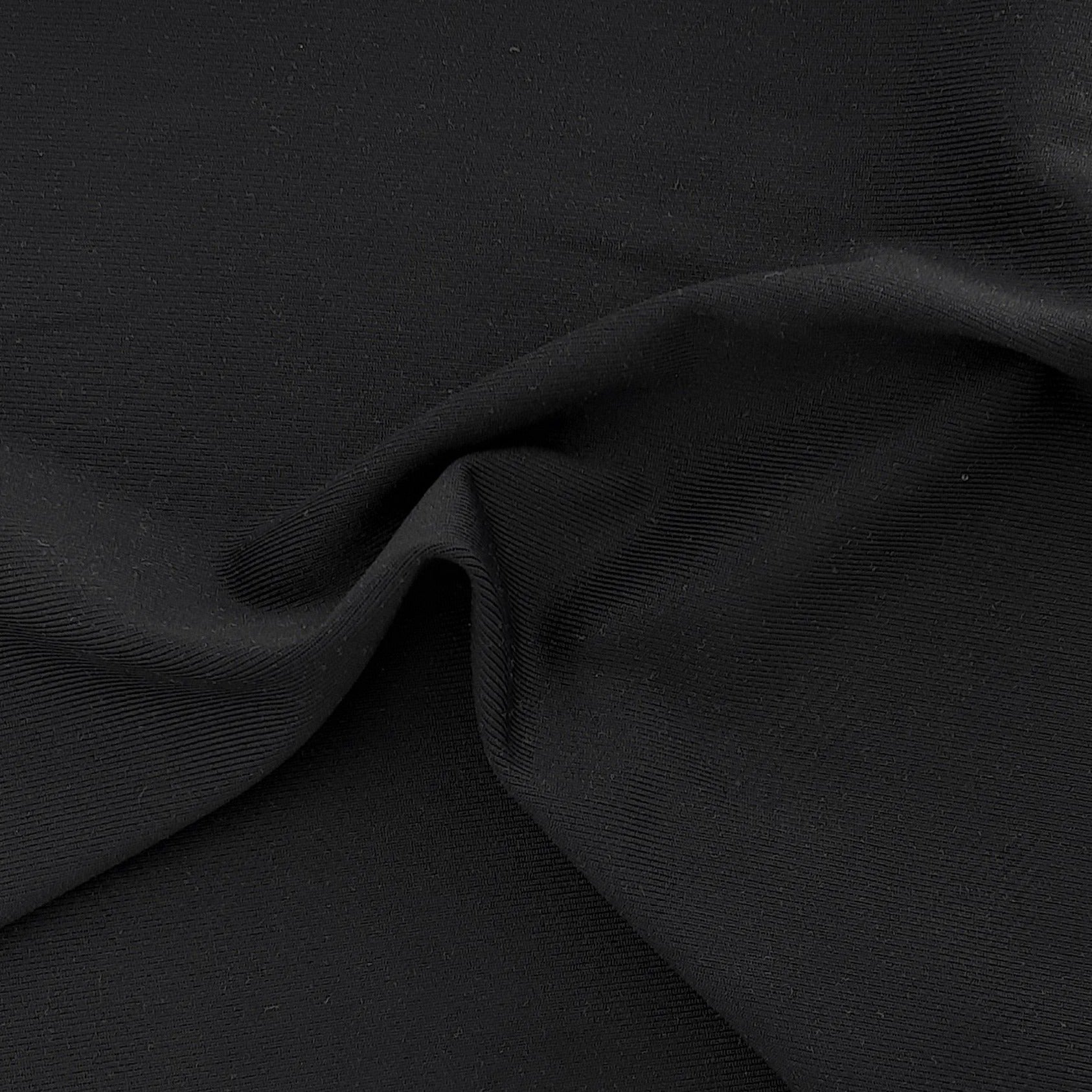 Black #S Jersey Polyester/Spandex Knit Fabric - SKU 6765
