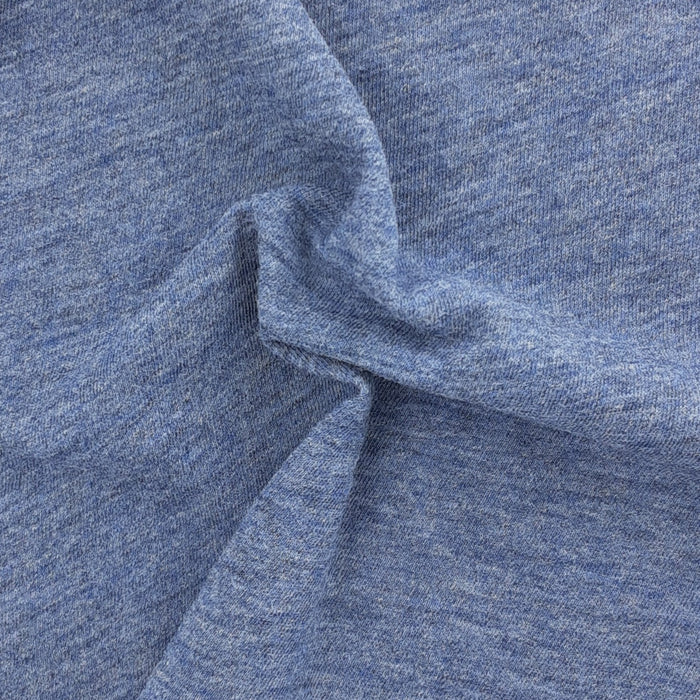 Blue Heather #S821 "Made In America" Fire Retardant 9 Ounce Open Width Jersey Knit Fabric - SKU 6775