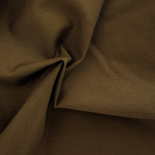 100% Cotton Brushed Twill Fabric by the Yard Mocha