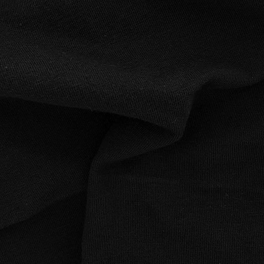 Black 10 Ounce  Cotton/Spandex Jersey Knit Fabric - SKU 2853C