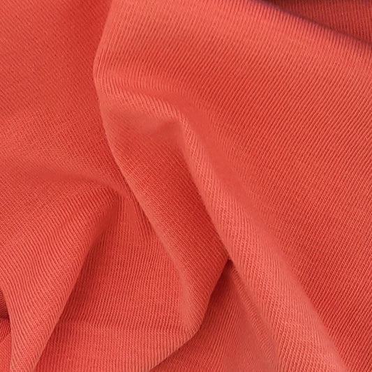 Burnt Orange  Cotton Rib 1x1 Open Width - SKU 4951 #SN/O — Nick Of Time  Textiles