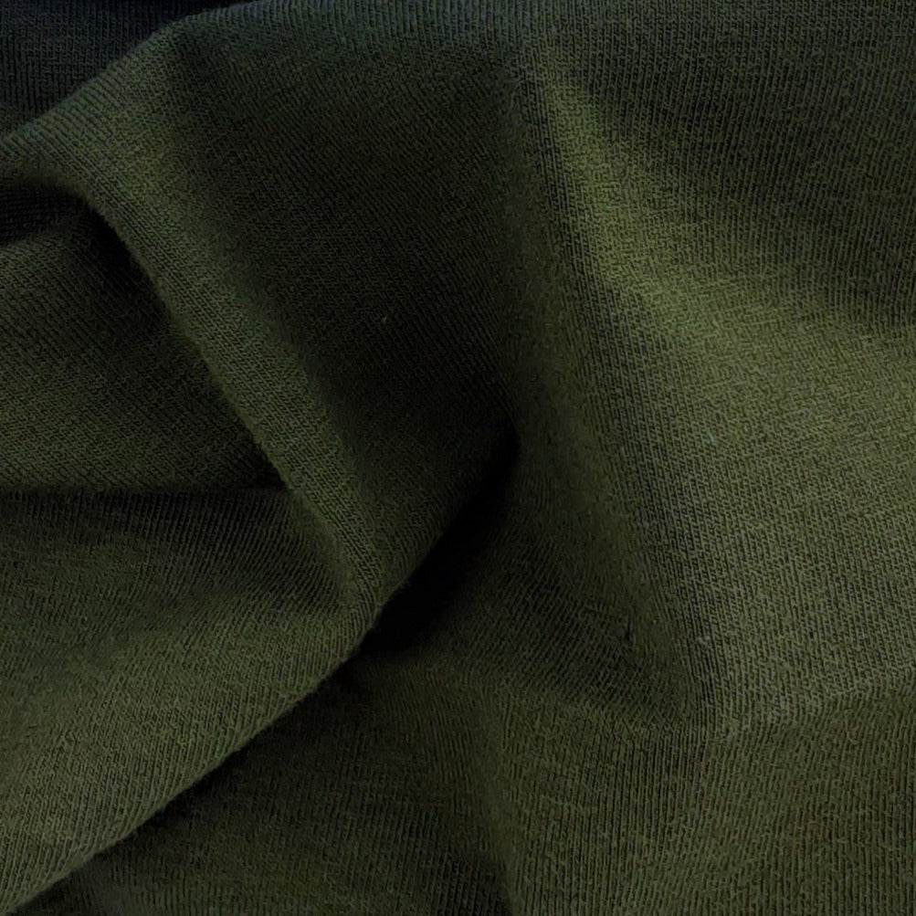 Dark Olive 10 Ounce Cotton/Spandex Jersey Knit Fabric - SKU 2853H