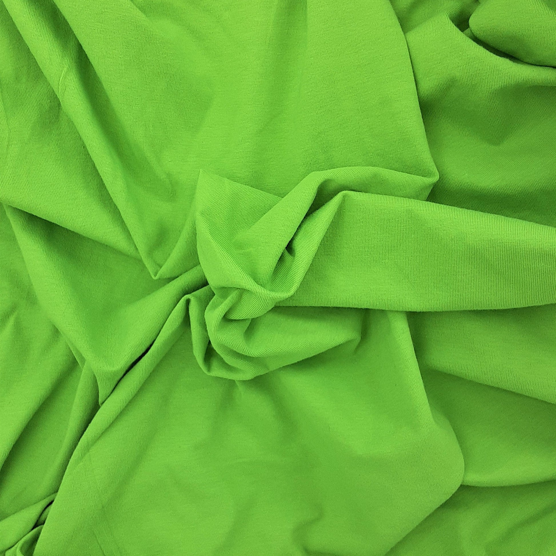 Lime 10 Ounce Cotton/Spandex Jersey Knit Fabric - SKU 2853F 