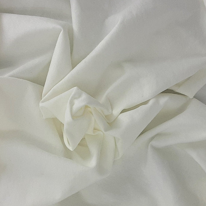 Ivory 10 Ounce Cotton/Spandex Jersey Knit Fabric - SKU 2853E