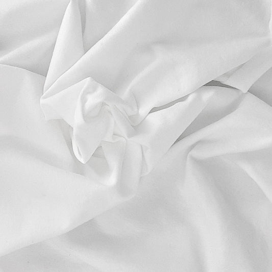 White 10 Ounce Cotton/Spandex Jersey Knit Fabric - SKU 2853C