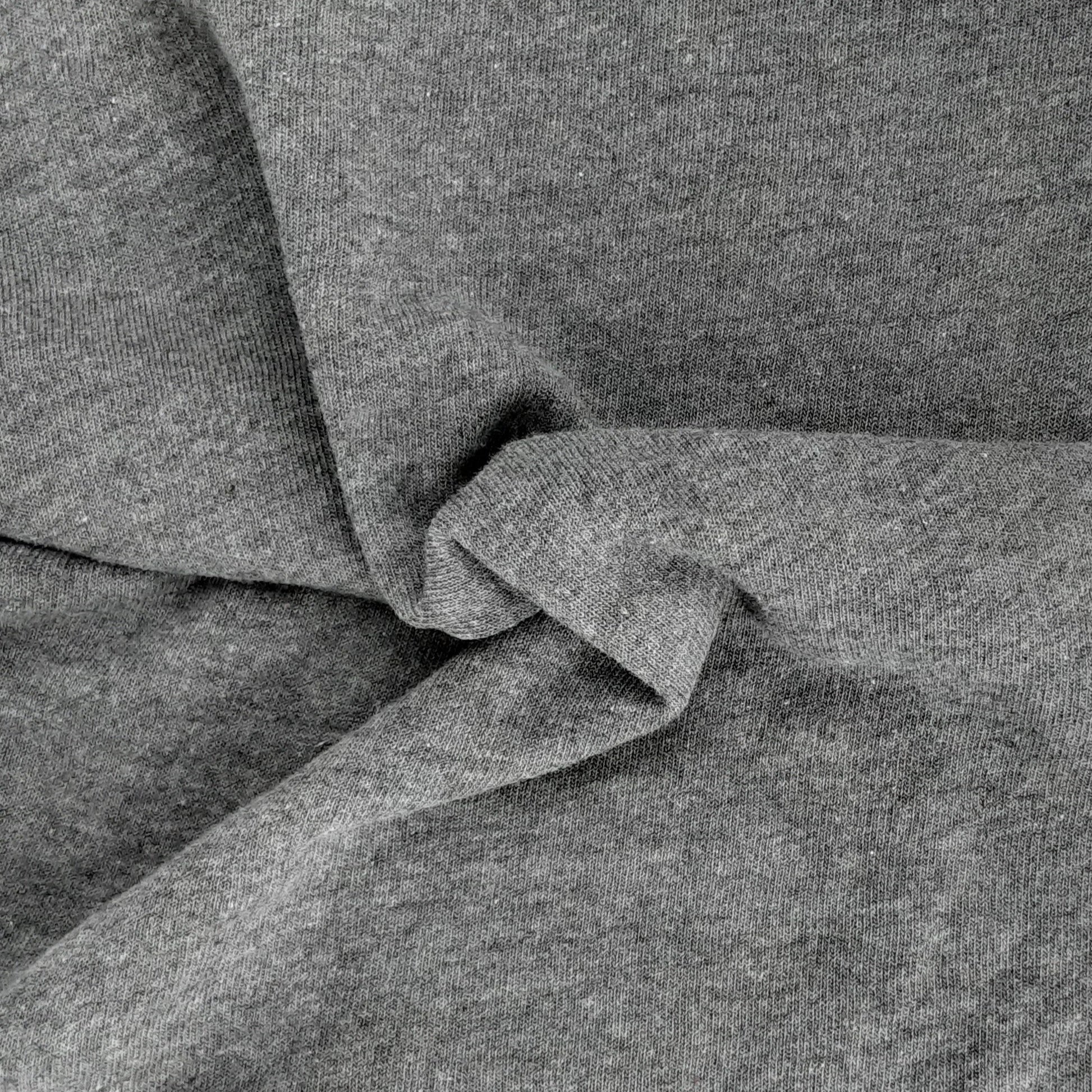 Charcoal Heather Eco Friendly #S99 Made In America 8.5 Ounce Sweatshirt Fleece Fabric -SKU 6820A
