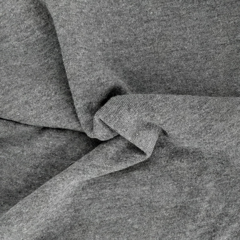 Charcoal Heather Eco Fleece - 8.5oz, Cotton/Poly/Rayon - 50" Roll End