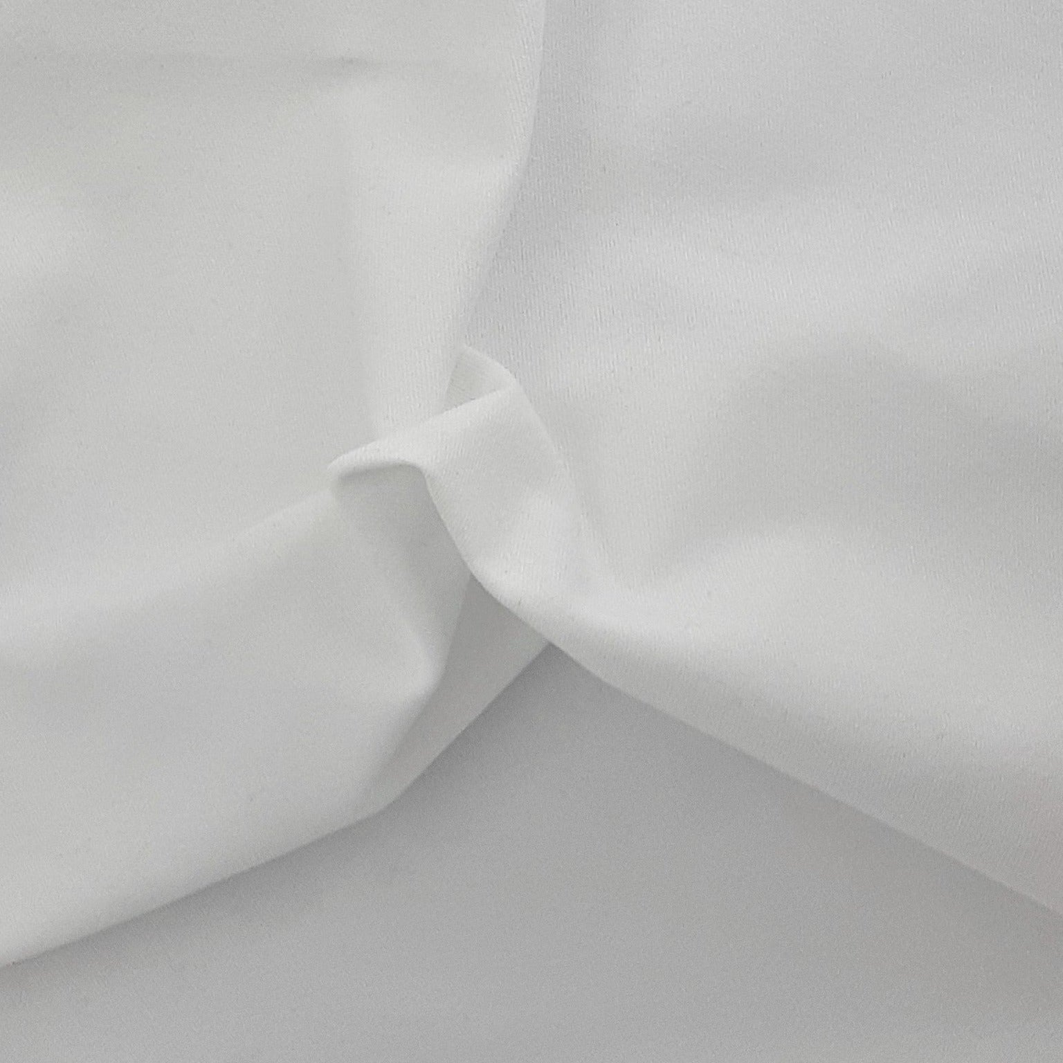 White #U108 Polyester/Cotton 7.5 Ounce Twill Woven Fabric - SKU 6179