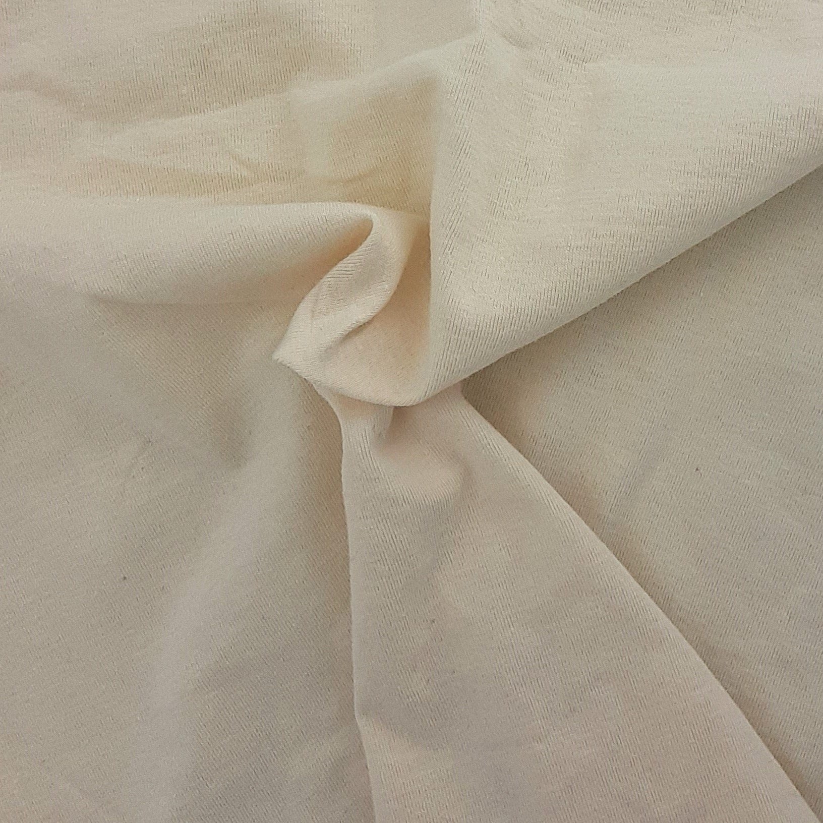 Cream #S Cotton Spandex Jersey 7 Ounce Knit Fabric - SKU 6840B