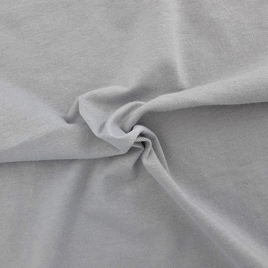 Silver  #S49 Cotton Spandex Jersey 7 Ounce Knit Fabric - SKU 6840A