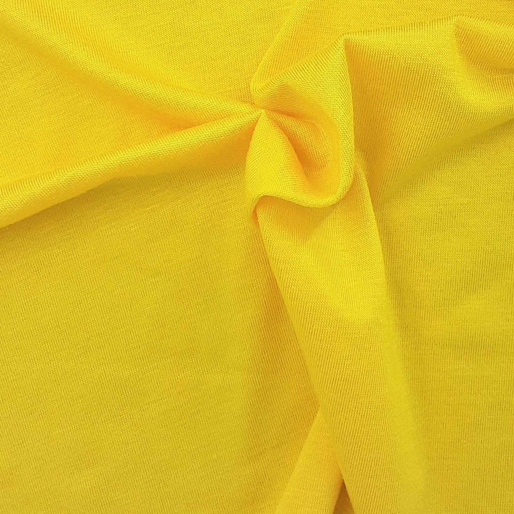 Yellow #U121/123 J. Crew Rayon/Spandex 200GSM Jersey Knit Fabric - SKU 6851A