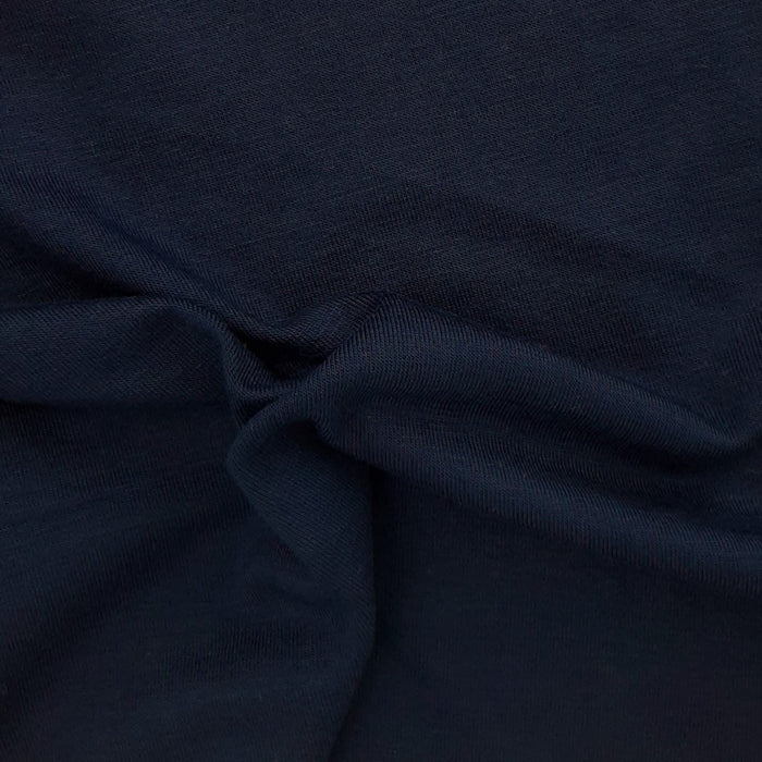 Navy #U121/123 J. Crew Rayon/Spandex 200GSM Jersey Knit Fabric - SKU 6851B